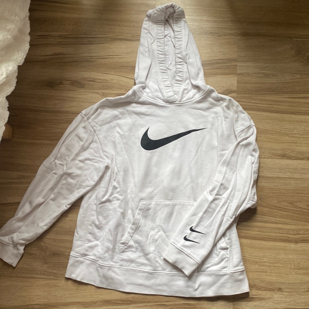 White Nike Hoodie. Womens L